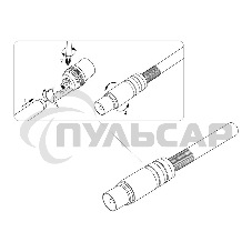 Разъем штекер TV никель c пружиной PROCONNECT (03-151)
