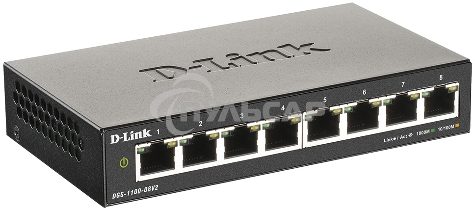 Коммутатор D-Link DGS-1100-08V2 8-ports, DGS-1100-08V2/A1A