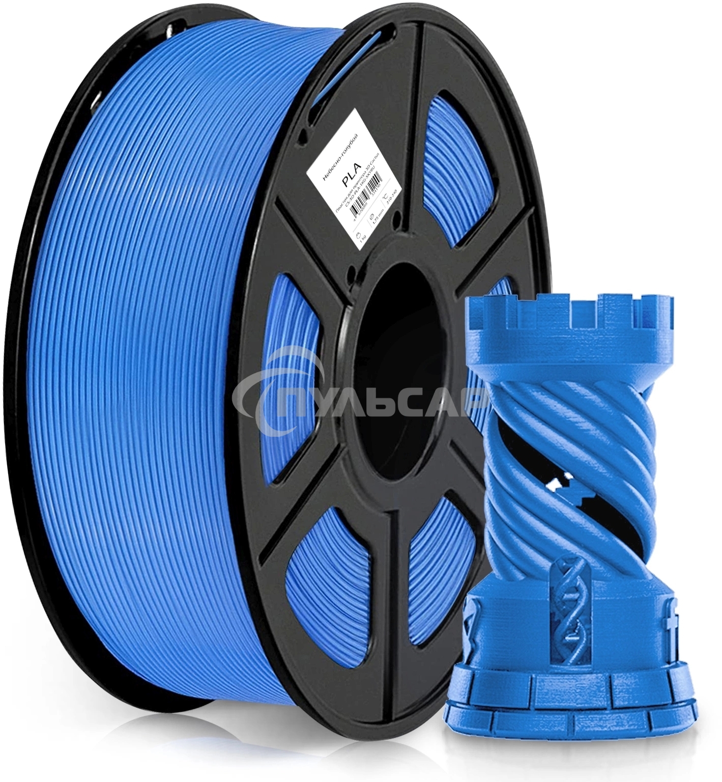 Пластик для принтера 3D Cactus CS-3D-PLA-1KG-SKYBU PLA d1.75мм 1кг 1цв.