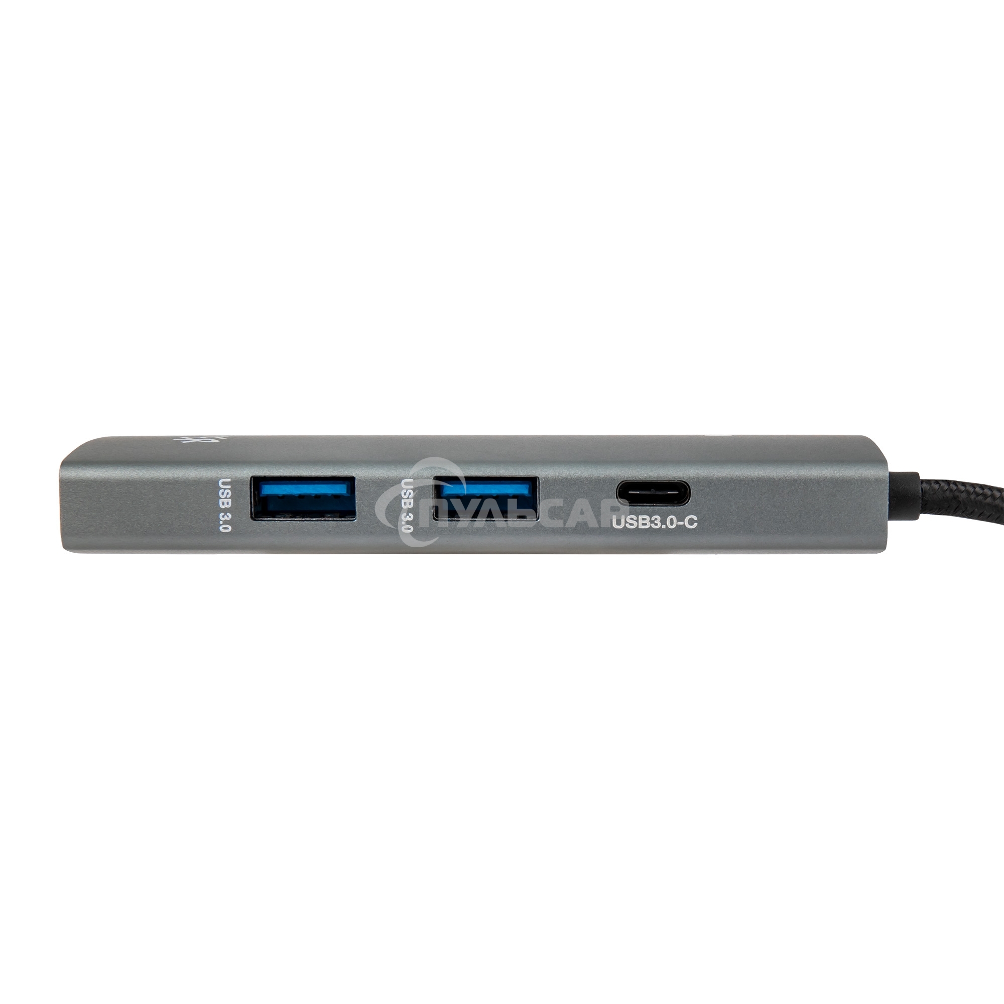 Док-станция HIPER Docking station USB-C HUB 6in1 (1*USB-C 100W PD, 1*HDMI 4K@60Hz, 2*USB-A 3.0 (5Gbps data), 1*USB-C 3.0 (5Gbps data), 1*RJ45 Gb)