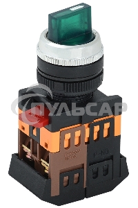 Переключатель ANCLR-22-3 на 3 фикс. полож. зел. 1з+1р ИЭК BSW10-ANCLR-3-K06