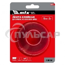 Двусторонняя клейкая лента Matrix из вспененного акрила, прозрачная, 15мм х 3м