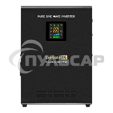 Комплект ИБП EX296002RUS + батарея 100Aч EX285656RUS 2шт (инвертор, синус, для котла, настенный) ExeGate FineSine SX-2500.LCD.AVR.2SH 2500VA/1800W, чистая синусоида, цветной LCD-дисплей, AVR, 2*Schuko, линейно-интерактивный, крепление настенное/универсаль