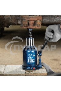 Домкрат гидравлический бутылочный телескопический, 10 т, подъем 180-430 мм Stels