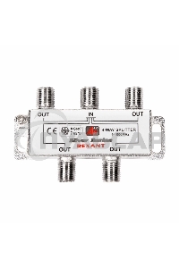 Делитель ТВ х 4 + 5шт. F 