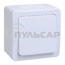 Выключатель Iek EVMP10-K01-10-54-EC ВС20-1-0-ГПБ выкл 1кл о/у IP54 (цвет клавиш: белый) ГЕРМЕС PLUS
