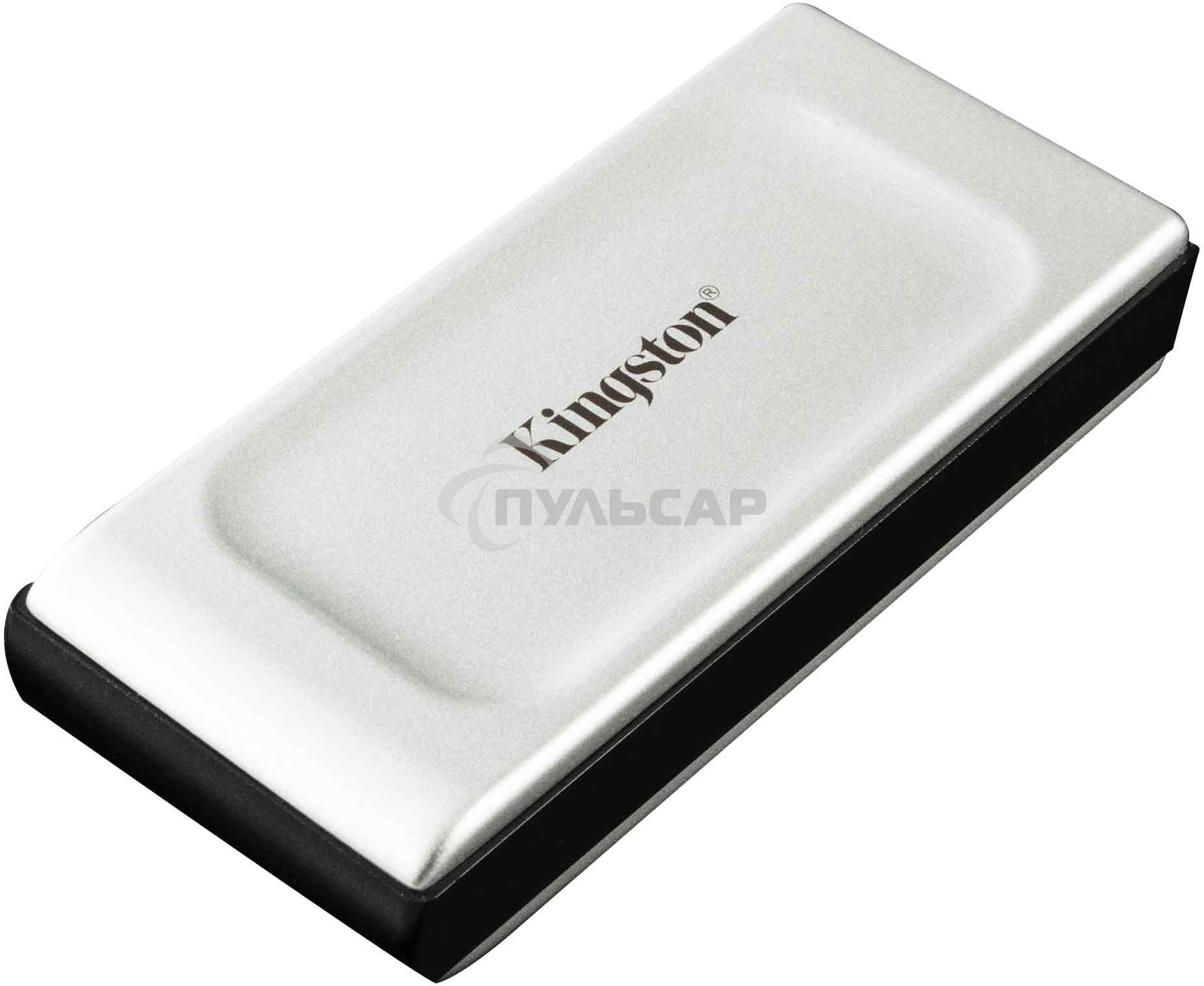 Внешний SSD Kingston XS2000, 2TB, USB 3.2 Gen 2x2 Type-C, R/W 2000/2000, серебристый