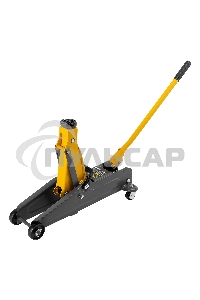 Домкрат гидравлический подкатной Denzel 2т, 135-385 мм, в пласт. кейсе 51231