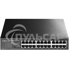 Коммутатор 24-Port 10/100 Mbps Switch, 24 10/100 Mbps RJ45 Ports, Switch/VLAN/Extend working mode DIP switch, Rack-mountable Steel Case, Power Saving, Plug & Play, Rack-Mount kits included