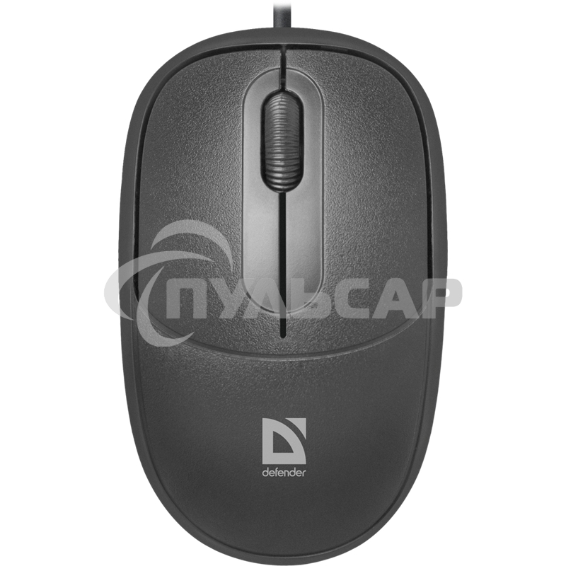 Мышь проводная Defender Datum MS-980 черный, 1000 dpi, USB, кнопки - 3