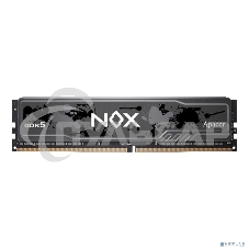 Оперативная память Apacer Nox, DDR5, 16Gb (1x16 Gb), 5600 MHz, CL40, DIMM, радиатор, серый, черный
