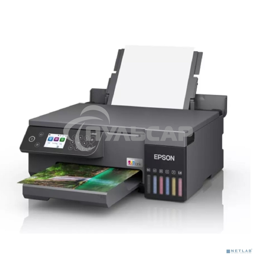 МФУ струйное Epson EcoTank L8100 (C11CK94***), A4, цветной, печ. до 8 стр/мин., 5760 x 1440 dpi (печ.), 1200x4800dpi (скан.), USB, Wi-Fi