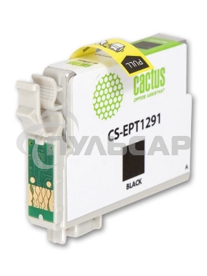 Картридж струйный Cactus CS-EPT1291 (T1291) черный (15 мл) для Epson Stylus Office B42/BX305/BX305F/BX320/BX525/BX625/SX420/SX425/SX525/SX620