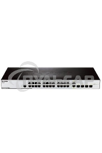 Коммутатор управляемый 2 уровня D-Link DES-3200-28/C1A с 24 портами 10/100BASE-T + 2 комбо-портами 1000Base-T/SFP