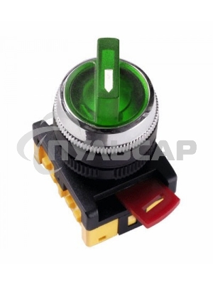 Переключатель ANCLR-22-3 на 3 фикс. полож. зел. 1з+1р ИЭК BSW10-ANCLR-3-K06