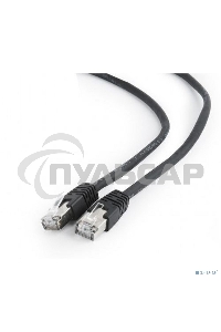 Патч-корд FTP Cablexpert кат.6, 1м, литой, многожильный черный