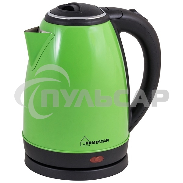 Чайник электрический HOMESTAR HS-1010, нержавейка,1.8л, зеленый,1500Вт (в уп. 12 шт)