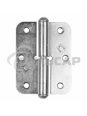 Петля накладная правая 85 цинк ЧЕТЫРЕ СЕЗОНА