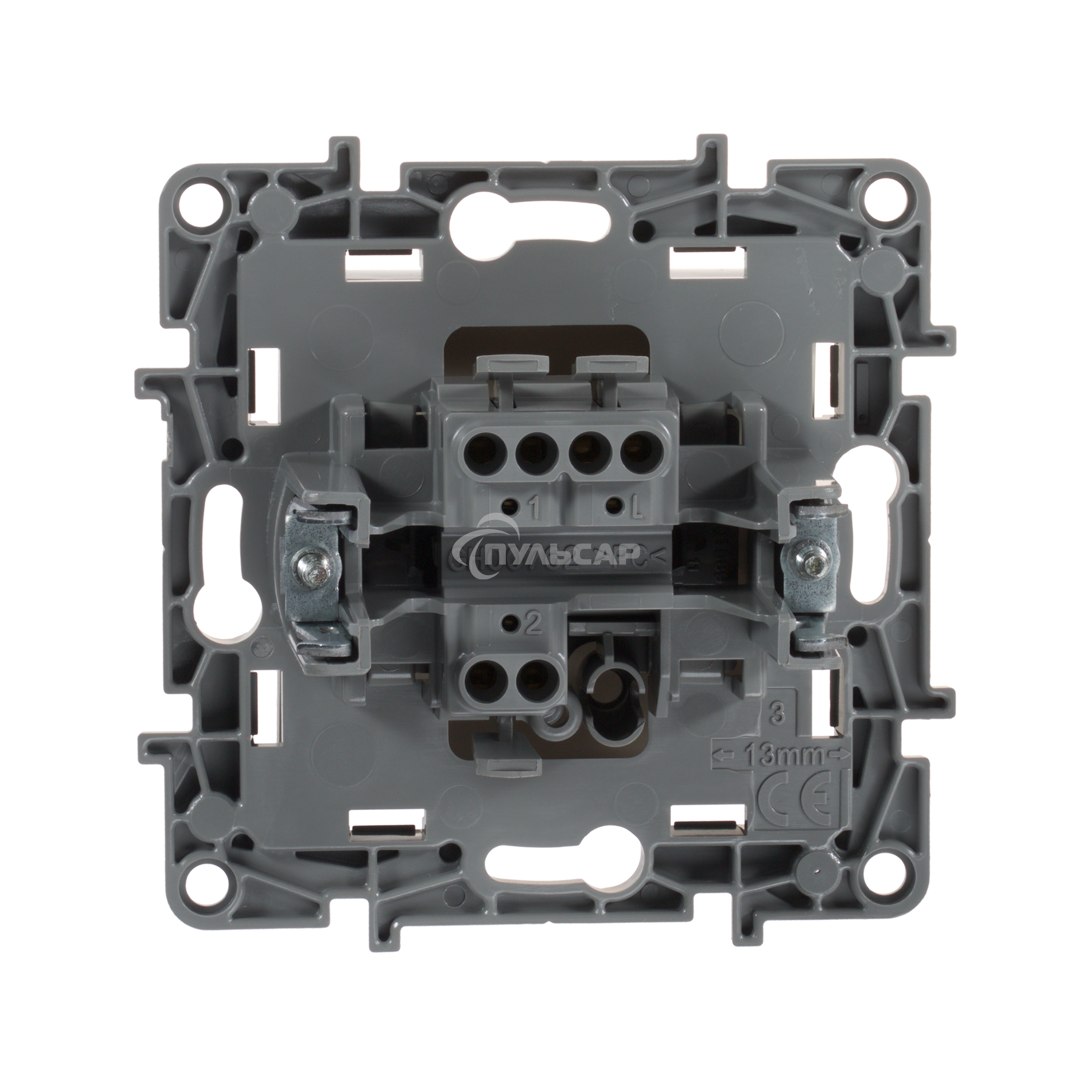 Переключатель 10А на винтах, сл. кость ETIKA 