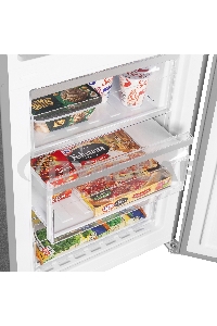 Холодильник Maunfeld MFF200NFBG бежевый двухкамерный 271/106л морозилка снизу, Total No Frost