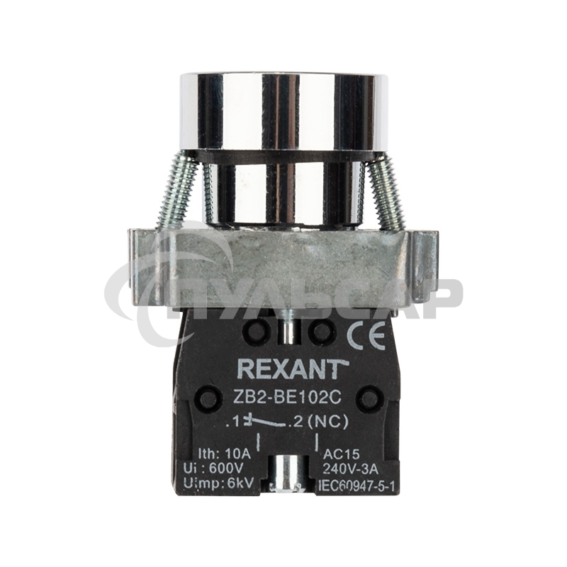 Кнопка XB2 желтая NO Rexant