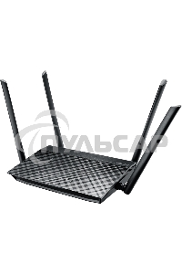 Маршрутизатор беспроводной Asus RT-AC1200 10/100BASE-TX черный (Dual Band)