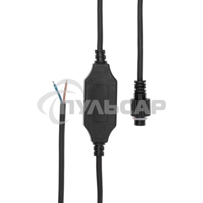 Шнур питания для уличных гирлянд Neon-night (без вилки) 3А, провода черный, IP65