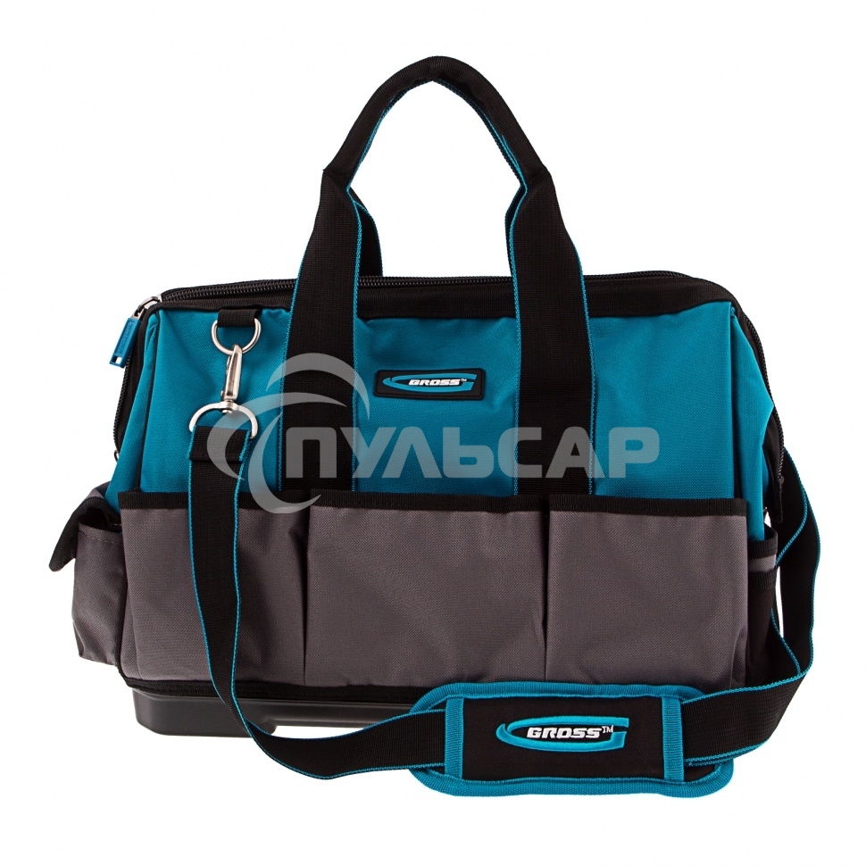 Сумка для инструмента Handwerker, 26 карманов, пластик. дно, наплечный ремень, 400х225х310мм Gross