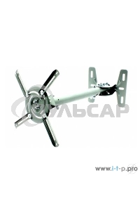 Кронштейн Wize WPB-W белый Потолочные, Макс. крепежное расстояние 260х260, макс. вес нагрузки 12 кг, Наклон,поворот °+/-15, расстояние от стены/ потолка 43-64 см