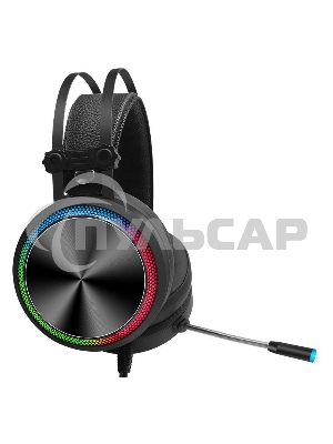 Наушники с микрофоном Oklick/Оклик HS-L810G ANONYMOUS черный 2.2м мониторные оголовье