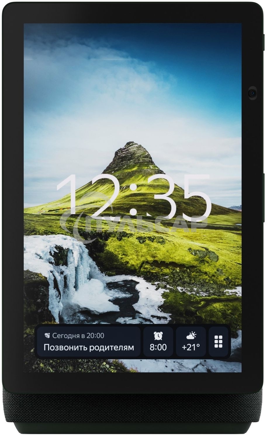 Умная колонка с дисплеем Яндекс Станция Дуо Макс, Zigbee, 60Вт, с голосовым ассистентом Алиса на YaGPT, зеленый