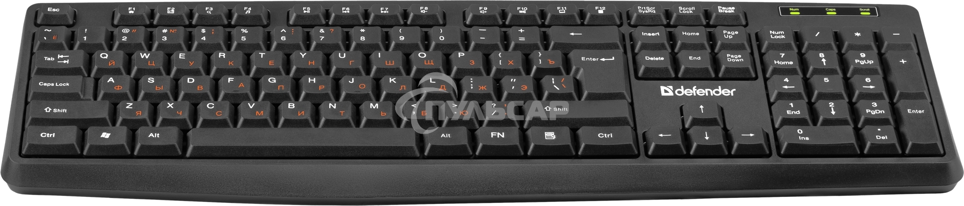 Клавиатура проводная Defender Concept HB-164, USB, черный