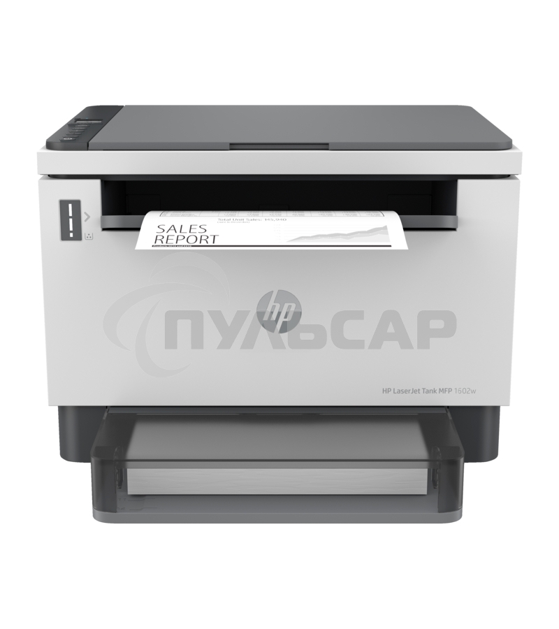 МФУ лазерное HP LaserJet Tank MFP 1602w (2R3E8A), A4, ч/б, печ. до 22 стр/мин., 600x600dpi, USB, Wi-Fi, BlueTooth, Air Print, Mopria