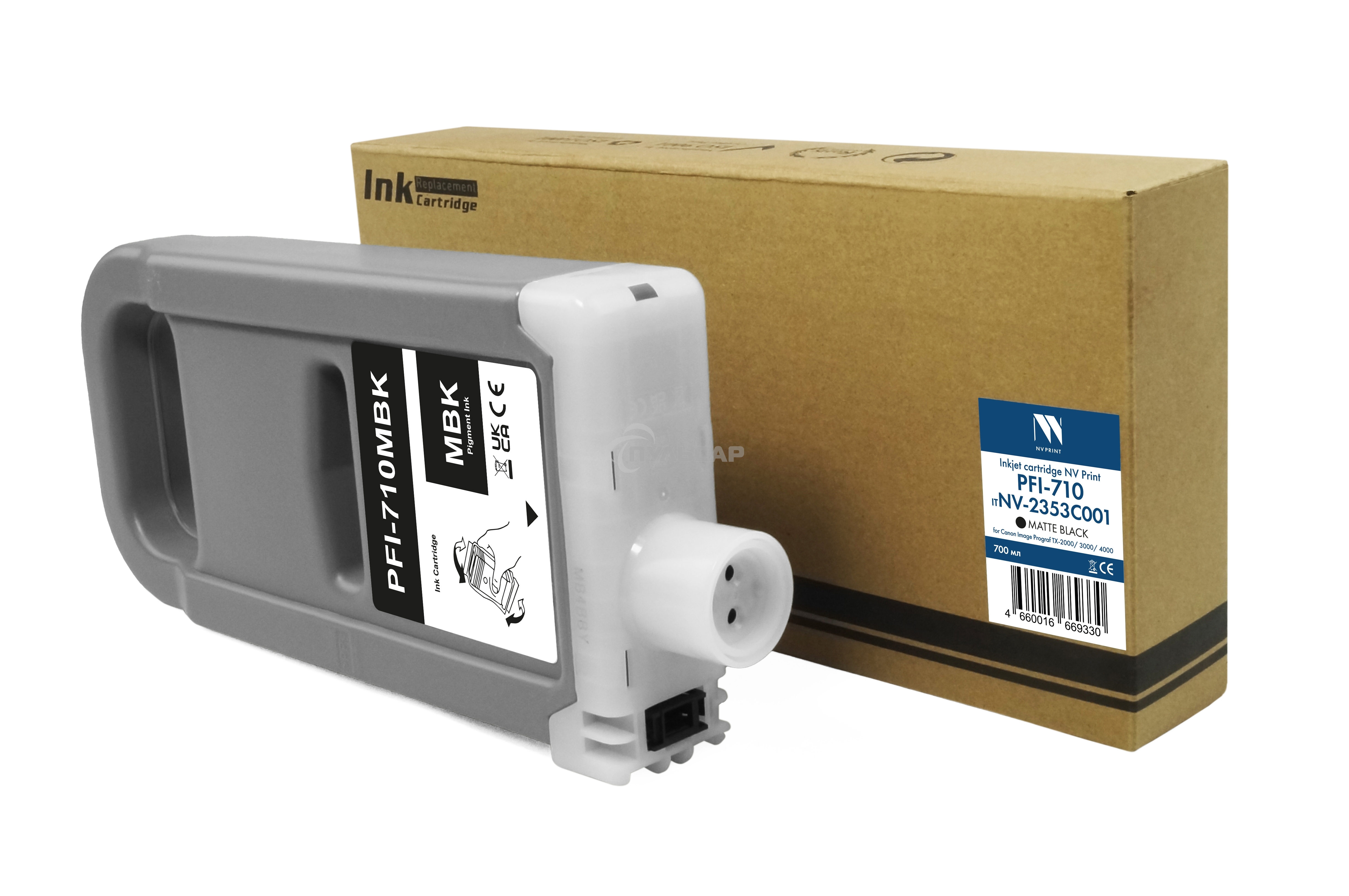 Струйный картридж NVPrint PFI-710MBK (NV-2353C001) Matte Black для Canon ImagePrograf TX-2000/3000/4000 (700 мл) совместимый