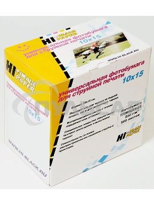 Бумага Hi-Black A2124 Фотобумага глянцевая односторонняя(Hi-image paper) 10x15, 230 г/м, 500 л. (H230-4R-500)