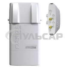 Точка доступа MikroTik RB912UAG-5HPnD-OUT BaseBox 5 (RouterBOARD 912UAG with 600Mhz Atheros CPU, 64MB RAM, 1xGigabit LAN, USB, miniPCIe, built-in 5Ghz 802.11a/n 2x2 two chain wireless with two RP-SMA connectors, Ro