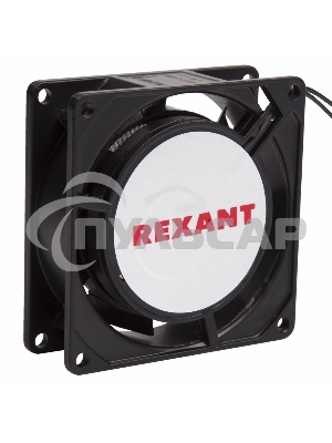 Вентилятор для корпуса Rexant RX 8025HS 220VAC черный, 80 мм, 2450 об/мин, 29 дБ, 2 pin
