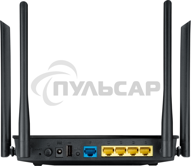 Маршрутизатор беспроводной Asus RT-AC1200 10/100BASE-TX черный (Dual Band)