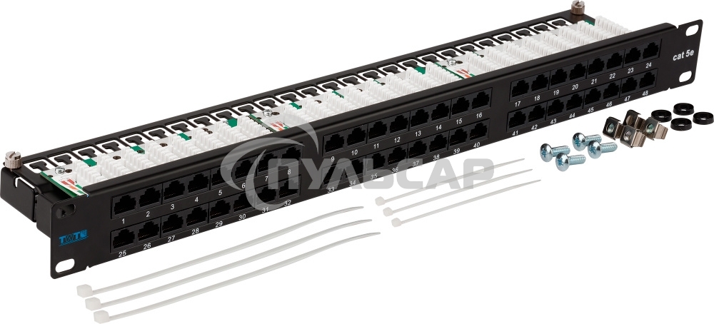 Патч-панель Lanmaster TWT-PP48/1U-U5E 19