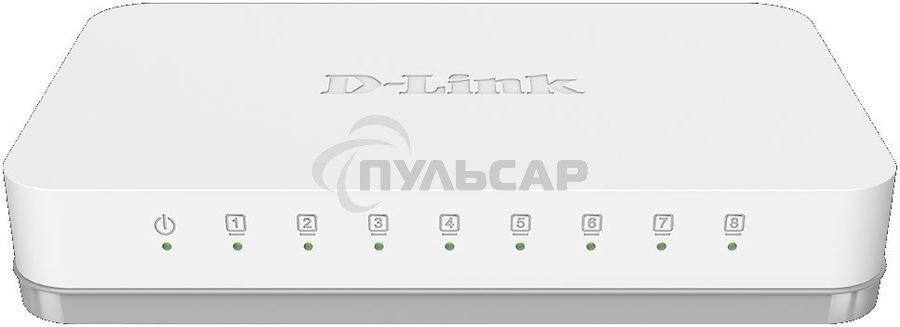 Неуправляемый коммутатор D-Link DGS-1008A/F1A с 8 портами 10/100/1000Base-T (465291)