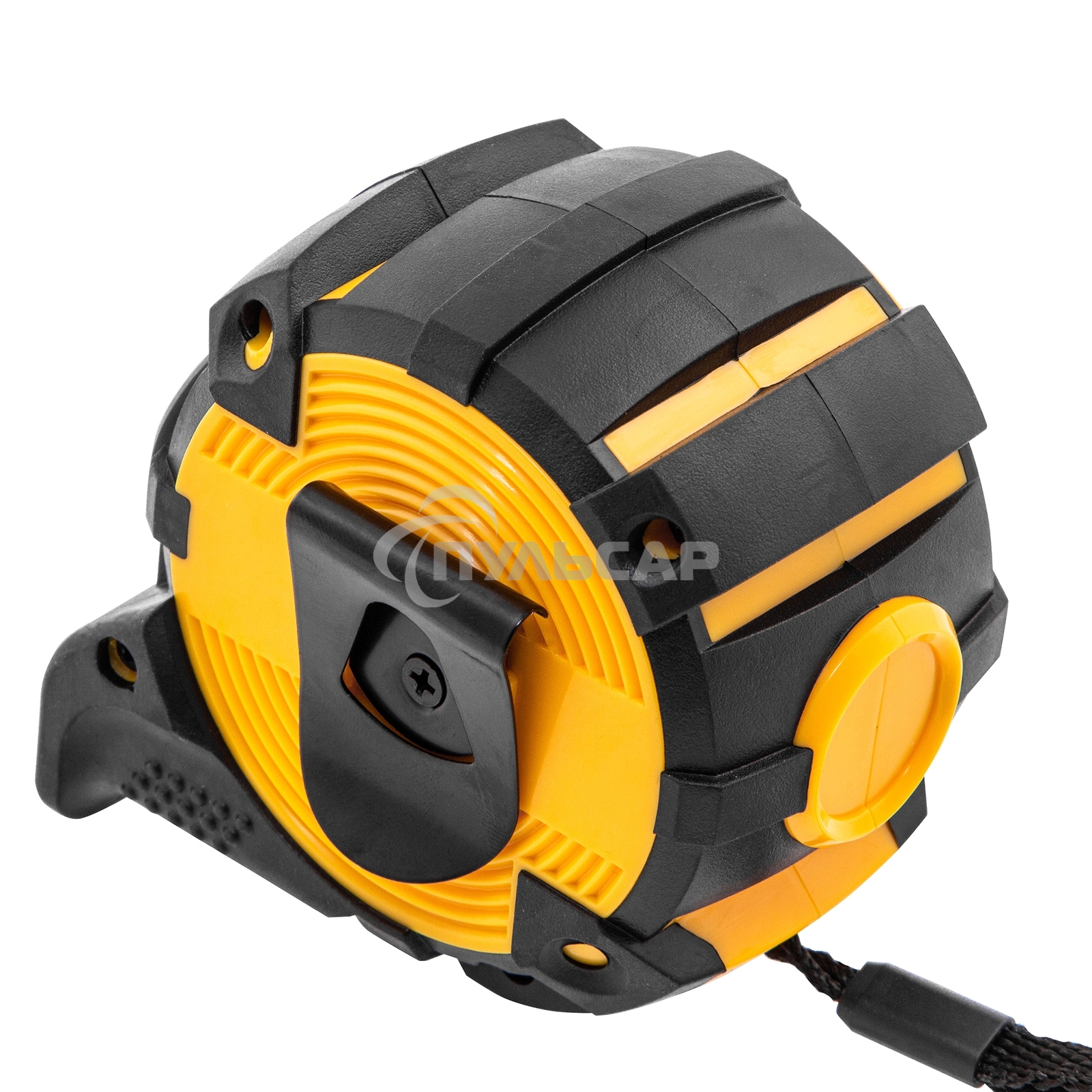 Рулетка 5м х 32мм, автоматич. фиксац., нейлон. покрытие, магнит. зацеп, двухстор. разметкаDenzel