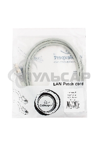 Патч-корд FTP Cablexpert кат.6, 1.5м, литой, многожильный (серый)