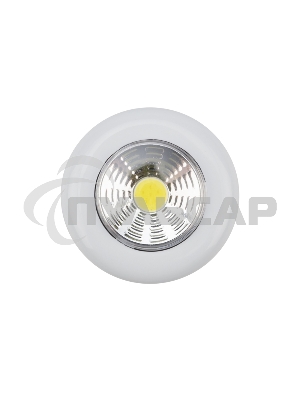 Фонарь-подсветка пушлайт СОВ + фасеточный рефлектор, самоклеющееся основание 3 Вт, 3 х ААА