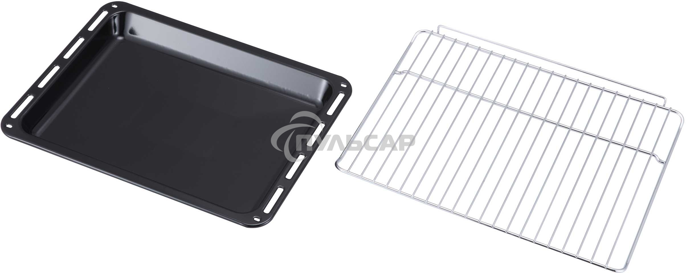 Духовой шкаф встраиваемый полноразмерный Evelux EO 620 B, 60 см, 8 режимов, 65л, черное стекло