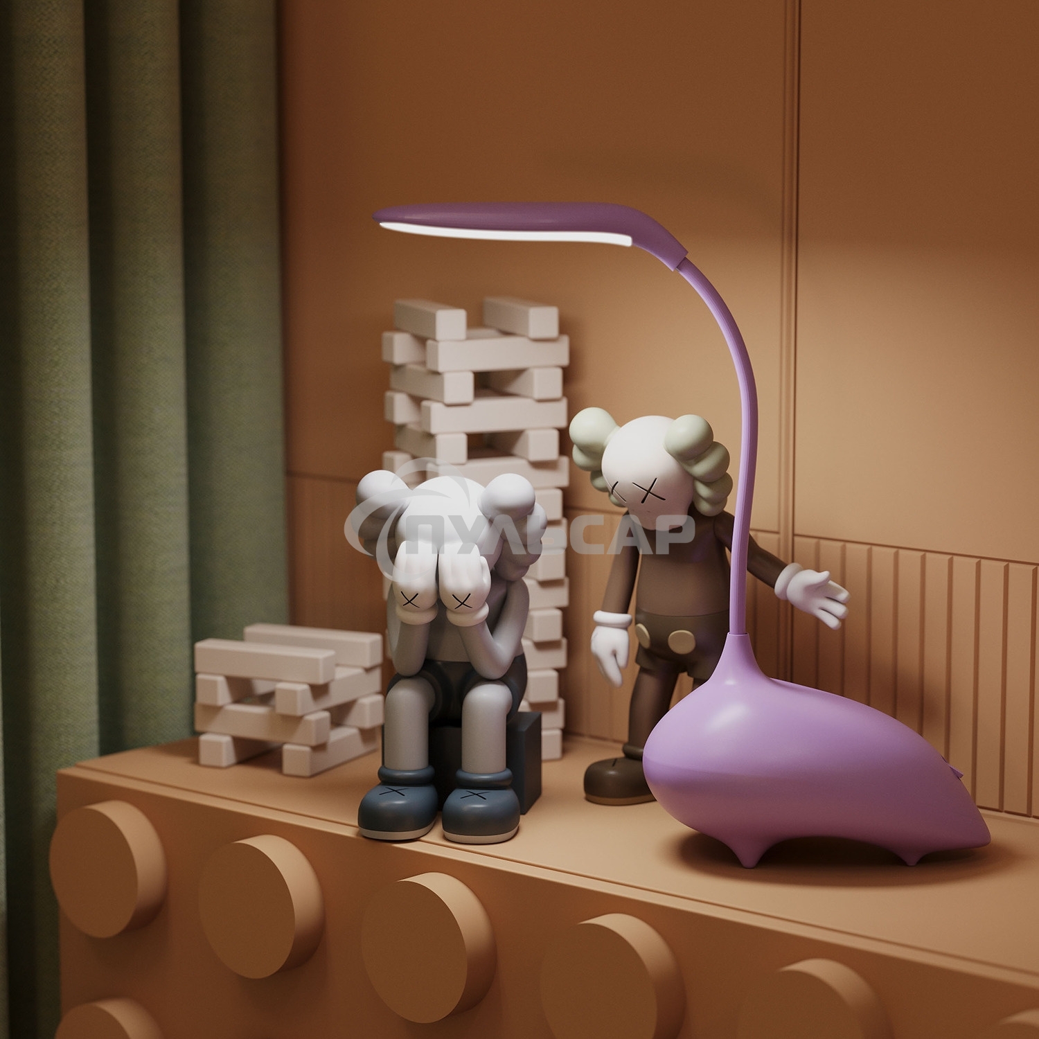 Светильник Gauss Qplus GTL701 (GT7014) настольный LED розовый 6Вт