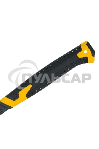 Топор цельнокованый Denzel 600 г, двухкомпонентная обрезиненная рукоятка