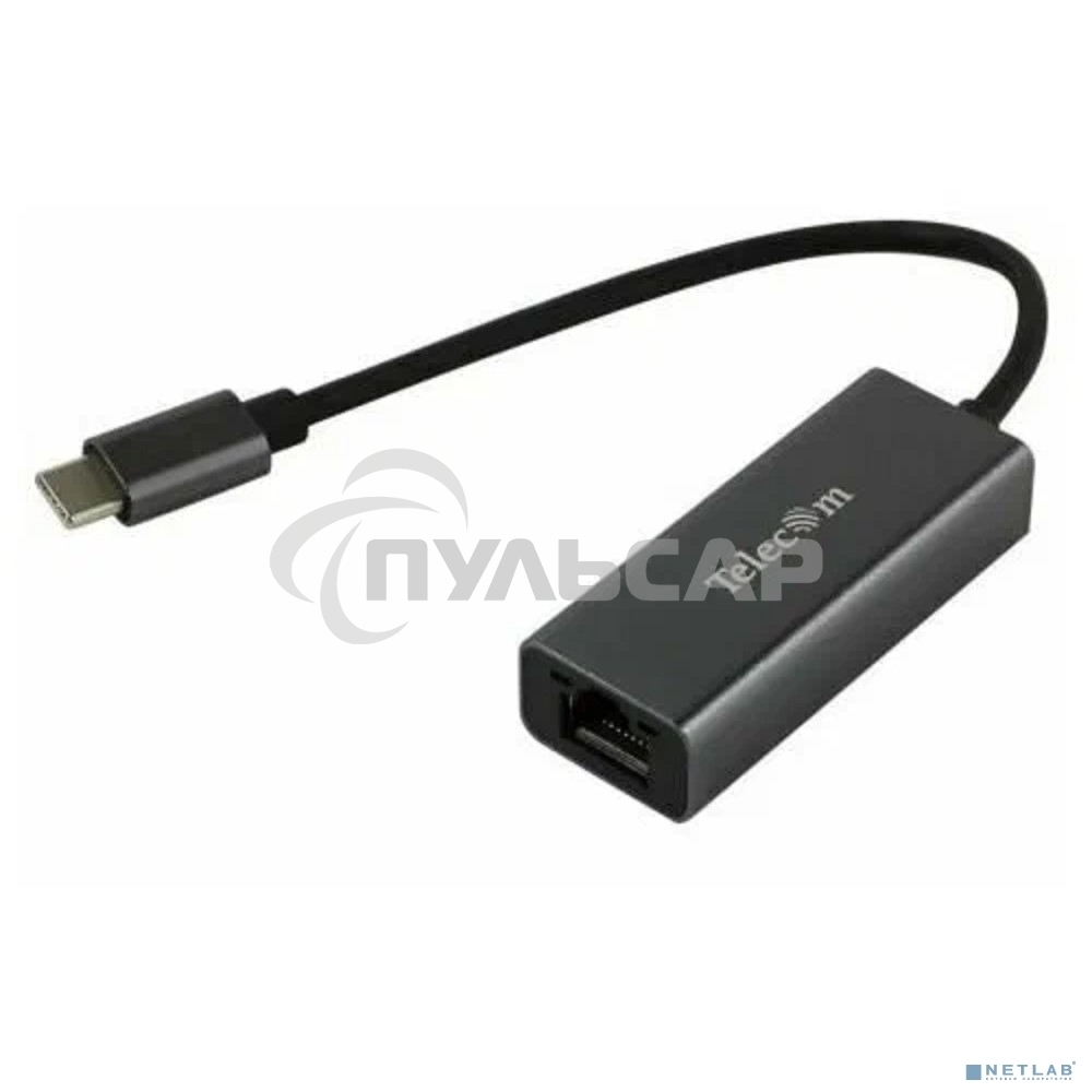 Кабель-переходник USB 3.1 Type-C -->RJ-45 1000Mbps Ethernet, Aluminum Shell, 0.15м Telecom <TU320M>