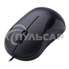 Мышь проводная Oklick 115S черный, 1200 dpi, USB, кнопки - 3