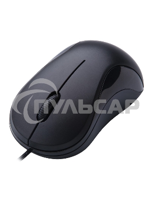 Мышь проводная Oklick 115S черный, 1200 dpi, USB, кнопки - 3
