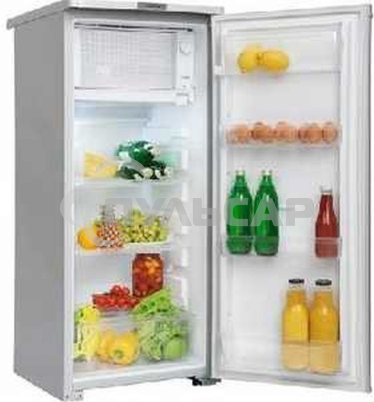 Холодильник Саратов 451 серый однокамерный 150/15л морозилка сверху
